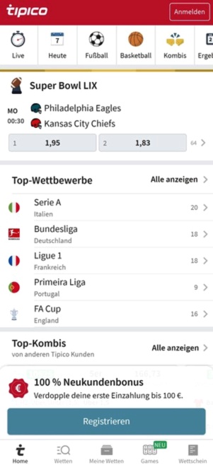 Tipico Wettarten Neue